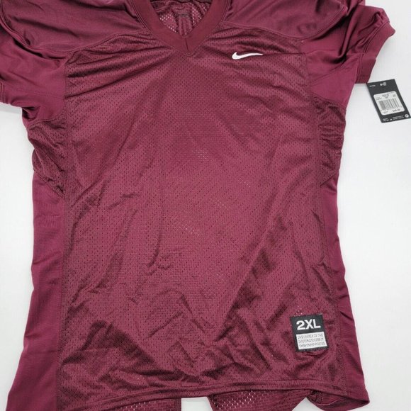NIKE Defender Cardinal Red Mesh Football Game Practice Jersey Youth Boys XXL 2XL - Picture 1 of 5